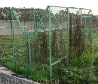 Стационарная ловушка на врановых (металл + металл сетка, сборно-разборная)